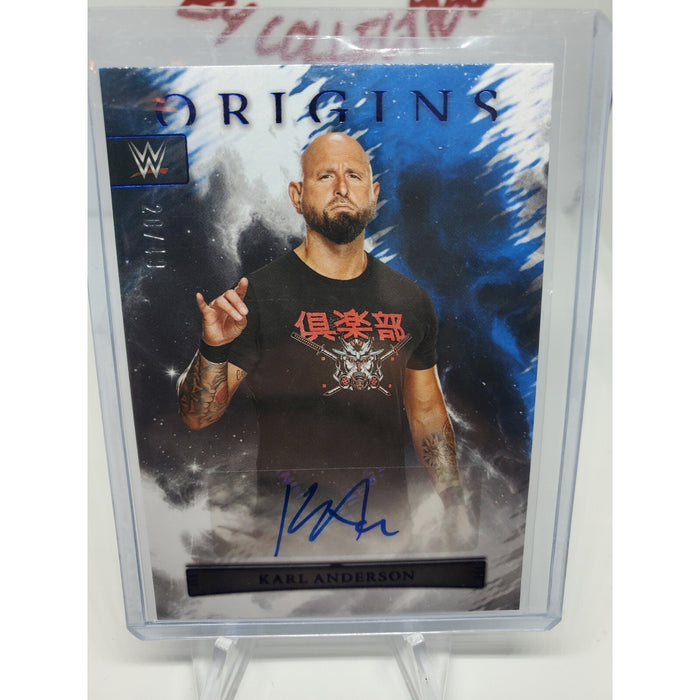 2023 Chronicles WWE Panini Origins Karl Anderson BLUE Auto Autograph Blue 20/49