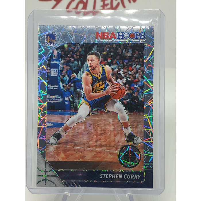 2019-20 Panini NBA Hoops Premium Stock - Stephen Curry #59 Silver Lazer Prizm