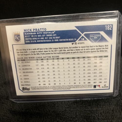 2023 Topps Series 1 NICK PRATTO Collectors Super Box Silver Foil Board RC New