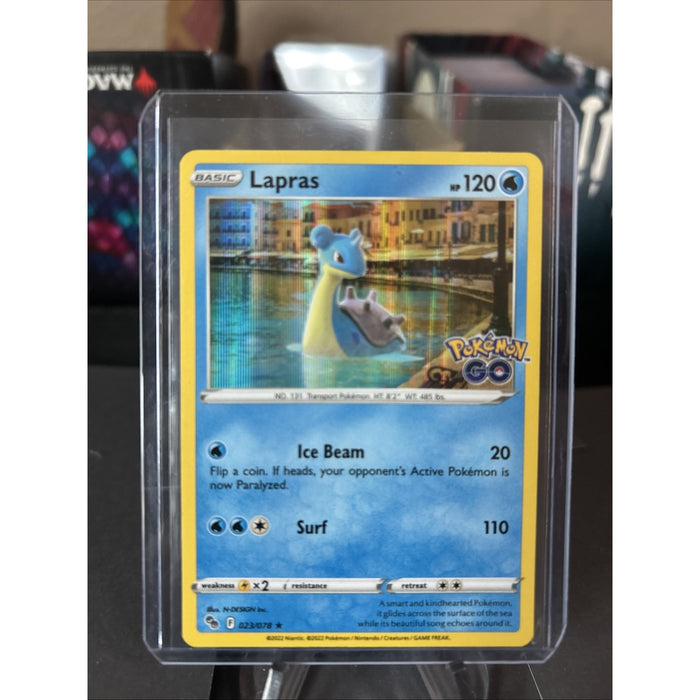 Lapras Pokemon Go 023/078 Holo Rare Pokemon TCG / Pack Fresh New / 2022