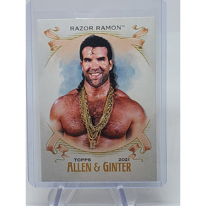 2021 Topps Heritage WWE Allen and Ginter #AG16 Razor Ramon