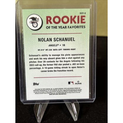 2024 Bowman - Rookie of the Year Favorites #ROY-9 Nolan Schanuel (RC) / Pack New