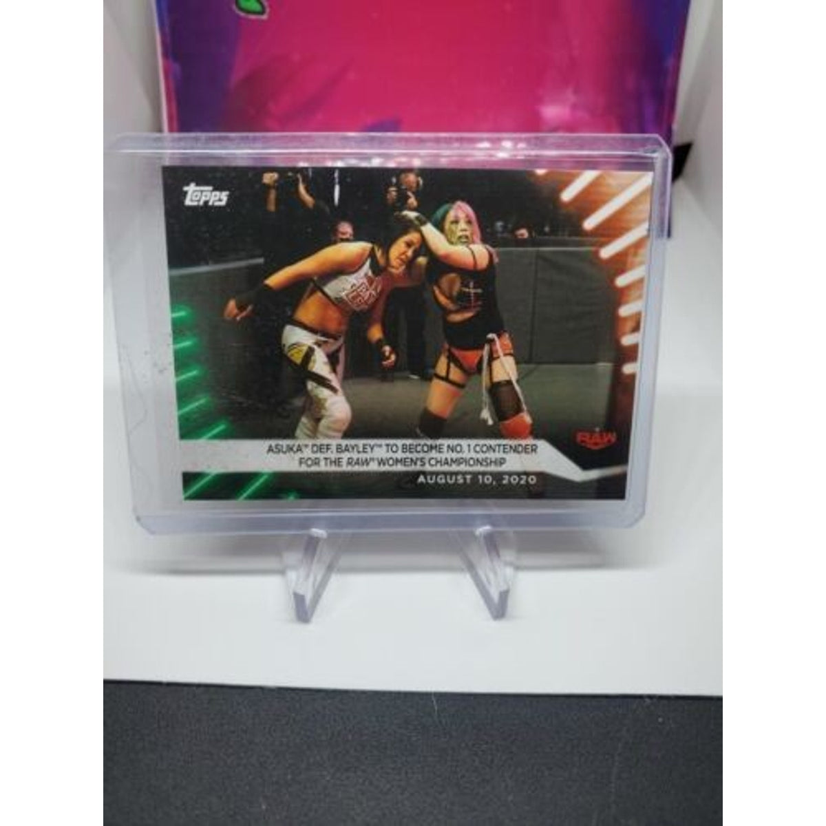 2021 Topps WWE Women's Division Green Parallel #D /50 Asuka Def. Bailey