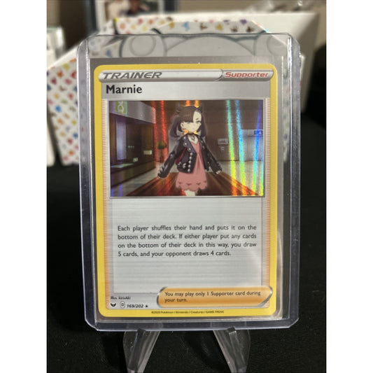 Marnie Trainer Supporter foil #56/73 Pokemon 2020 Card - Top Loaded - Pack Fresh