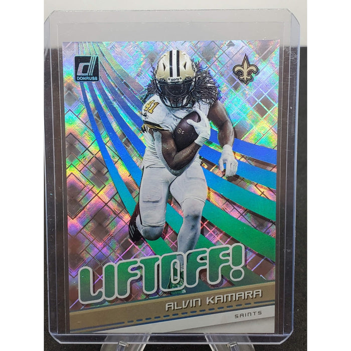 2021 Panini Donruss - Liftoff! Alvin Kamara #OFF-AKA Cosmic /100