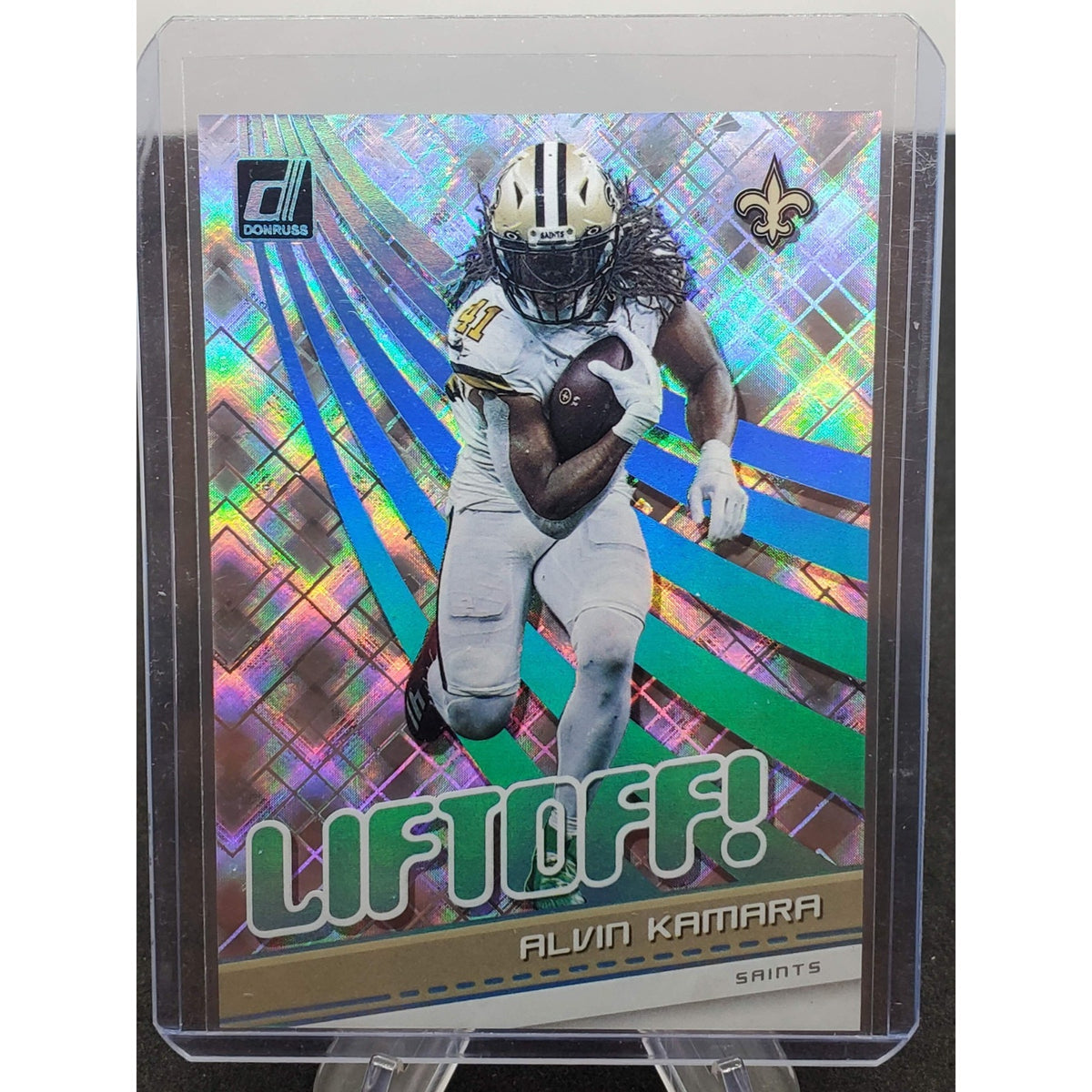 2021 Panini Donruss - Liftoff! Alvin Kamara #OFF-AKA Cosmic /100