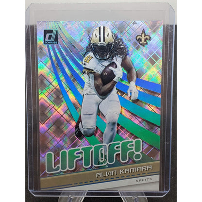 2021 Panini Donruss - Liftoff! Alvin Kamara #OFF-AKA Cosmic /100