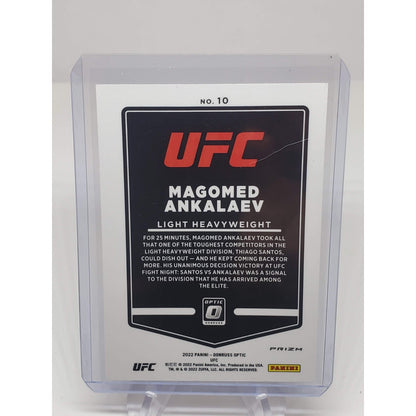 2022 Panini Donruss Optic UFC - Magomed Ankalaev #10 Blue Velocity Prizm