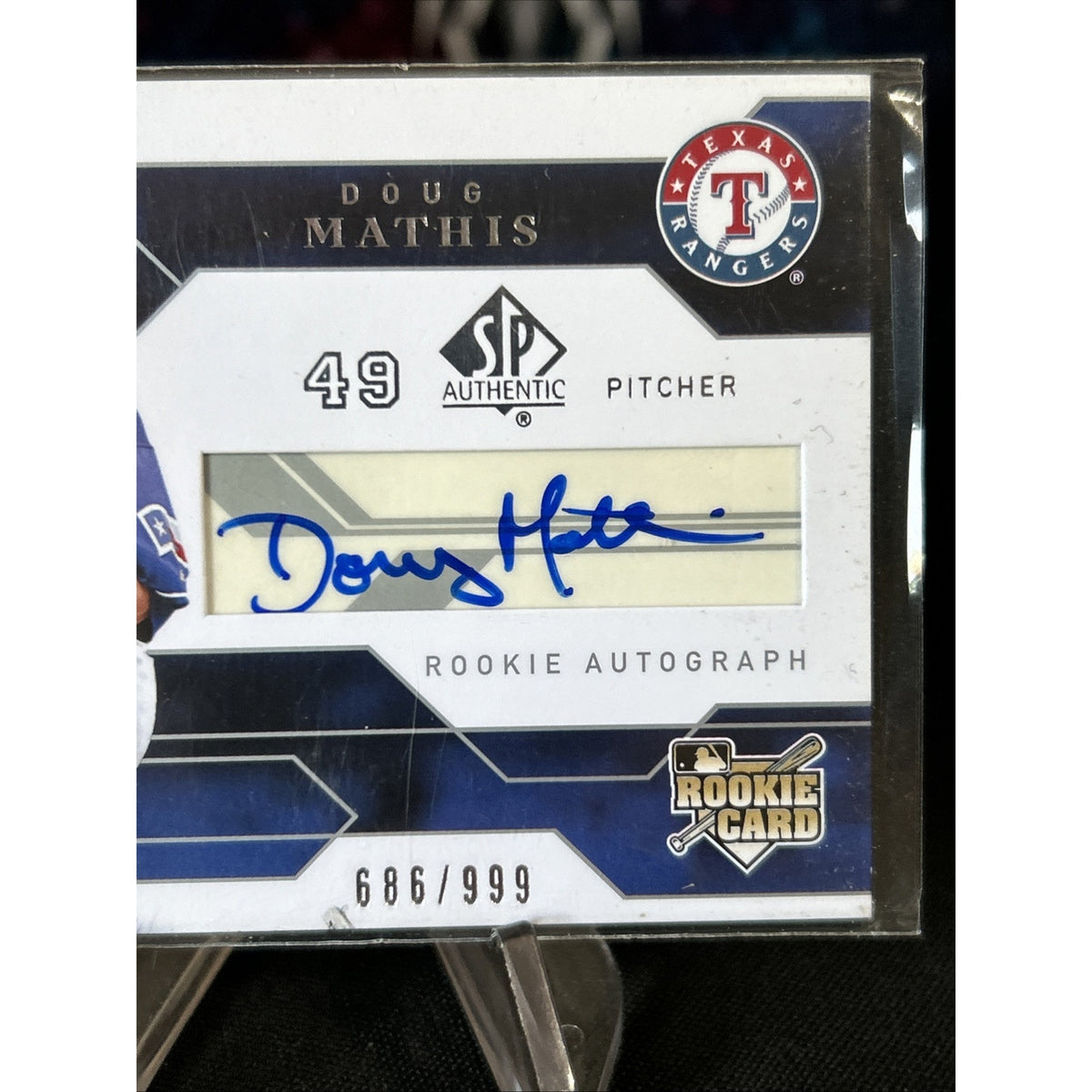2008 SP Authentic Rookie Auto /999 Doug Mathis #169 Rookie Auto RC