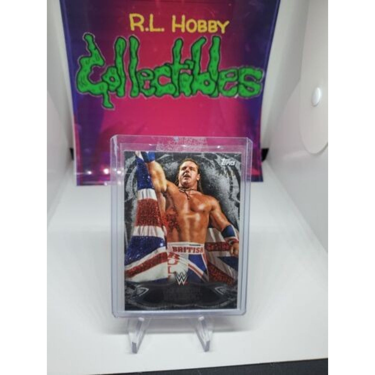 THE BRITISH BULLDOG 2015 TOPPS WWE UNDISPUTED BLACK # 17/99 HOF