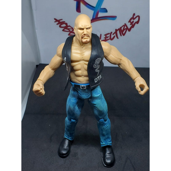 WWE Titan Tron Live Stone Cold Steve Austin Action Figure Blue Jeans 1999 Jakks