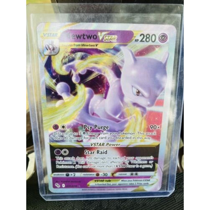 Pokemon Mewtwo Vstar 031/078 Ultra Rare Pokemon GO - NM Pack Fresh New