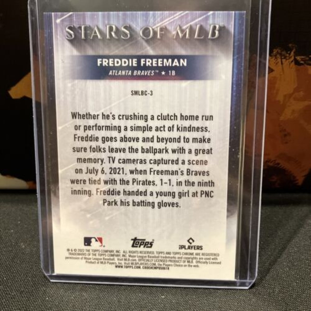 2023 Topps Series 1 Freddie Freeman Stars of MLB Chrome Red 31/75 # SMLB-27