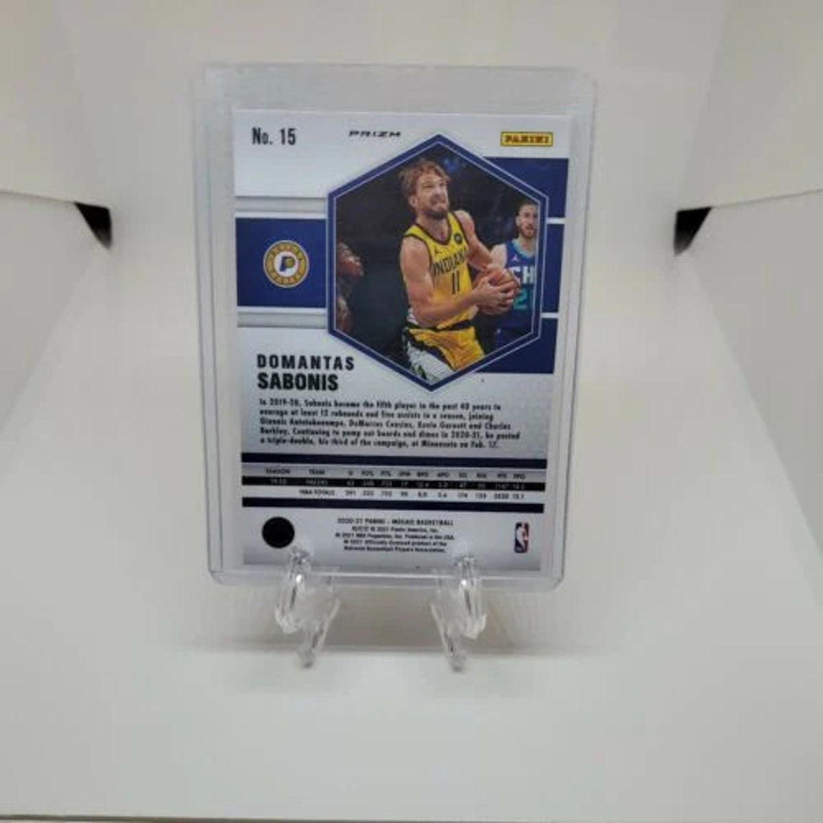 Silver Mosaic Prizm 2020-21 Panini Mosaic Domantas Sabonis #15 Pacers/Kings