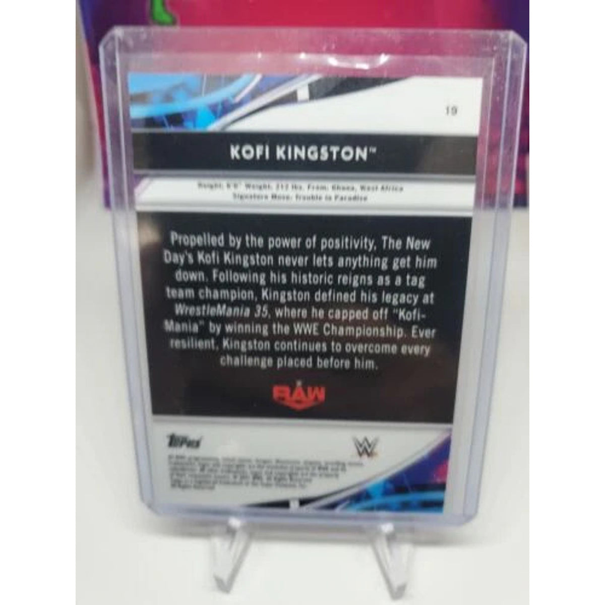 KOFI KINGSTON 2021 Topps Finest WWE #19 GOLD REFRACTOR #/50