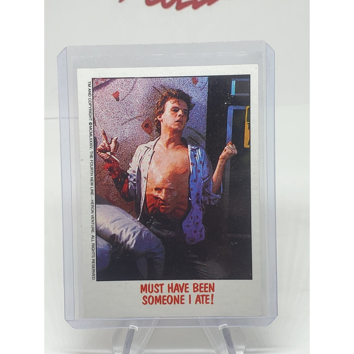 1988 Topps Fright Flicks Must Have Been Someone I Ate! #15 Freddy Krueger
