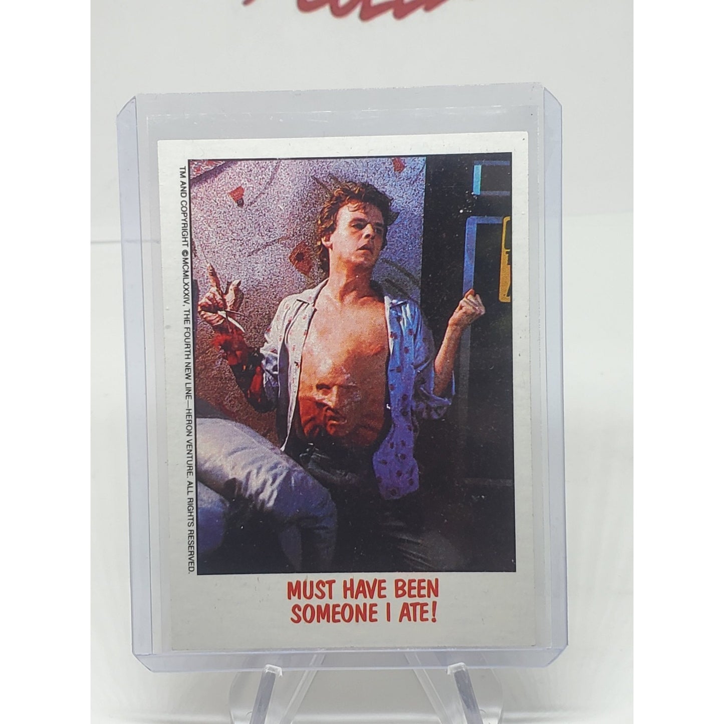 1988 Topps Fright Flicks Must Have Been Someone I Ate! #15 Freddy Krueger