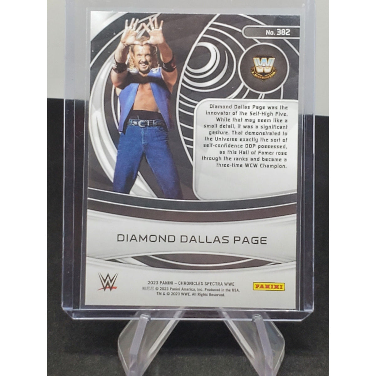 Diamond Dallas Page 2023 Chronicles Spectra Insert Trading Card # 382
