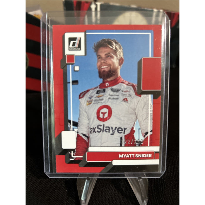 Myatt Snider- 2023 Donruss Racing NASCAR Red Base Card /299 - Pack Fresh New
