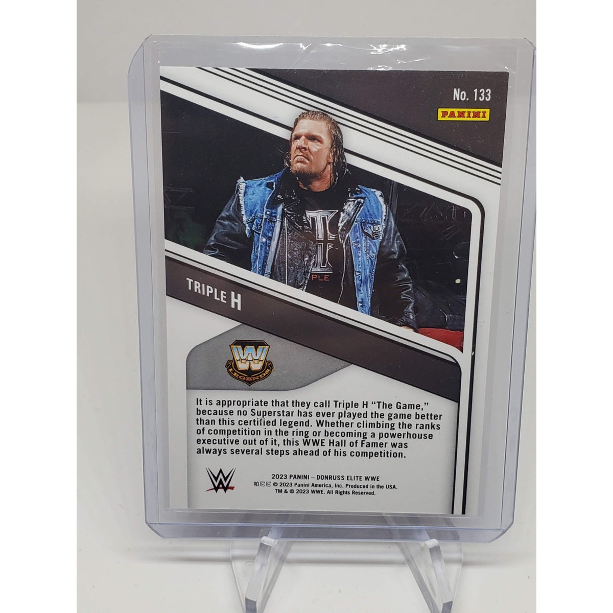 2023 Donruss Elite WWE Wrestling Triple H HHH Blue Status Parallel /149 # 107