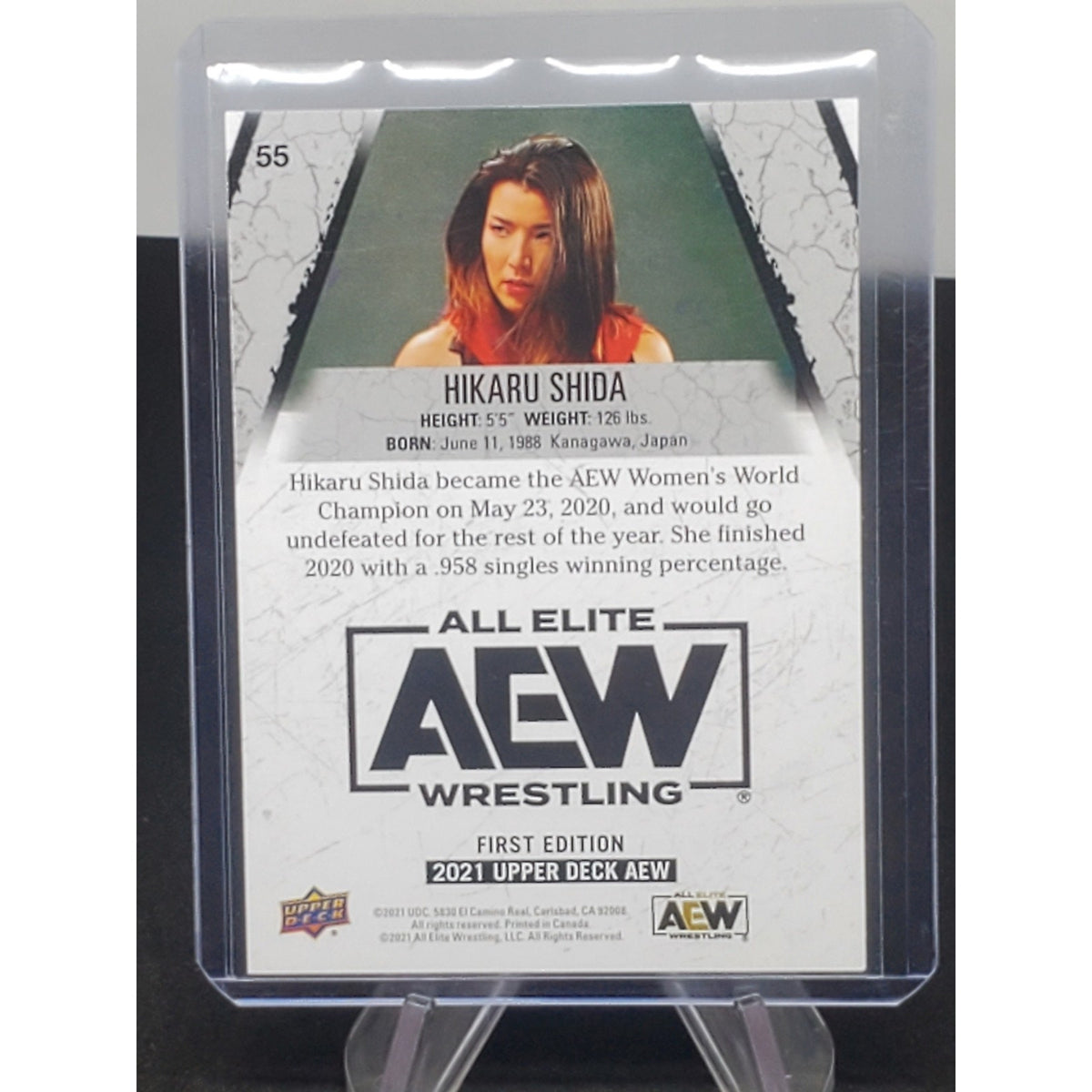 2021 Upper Deck All Elite Wrestling #55 Hikaru Shida AEW Wrestling