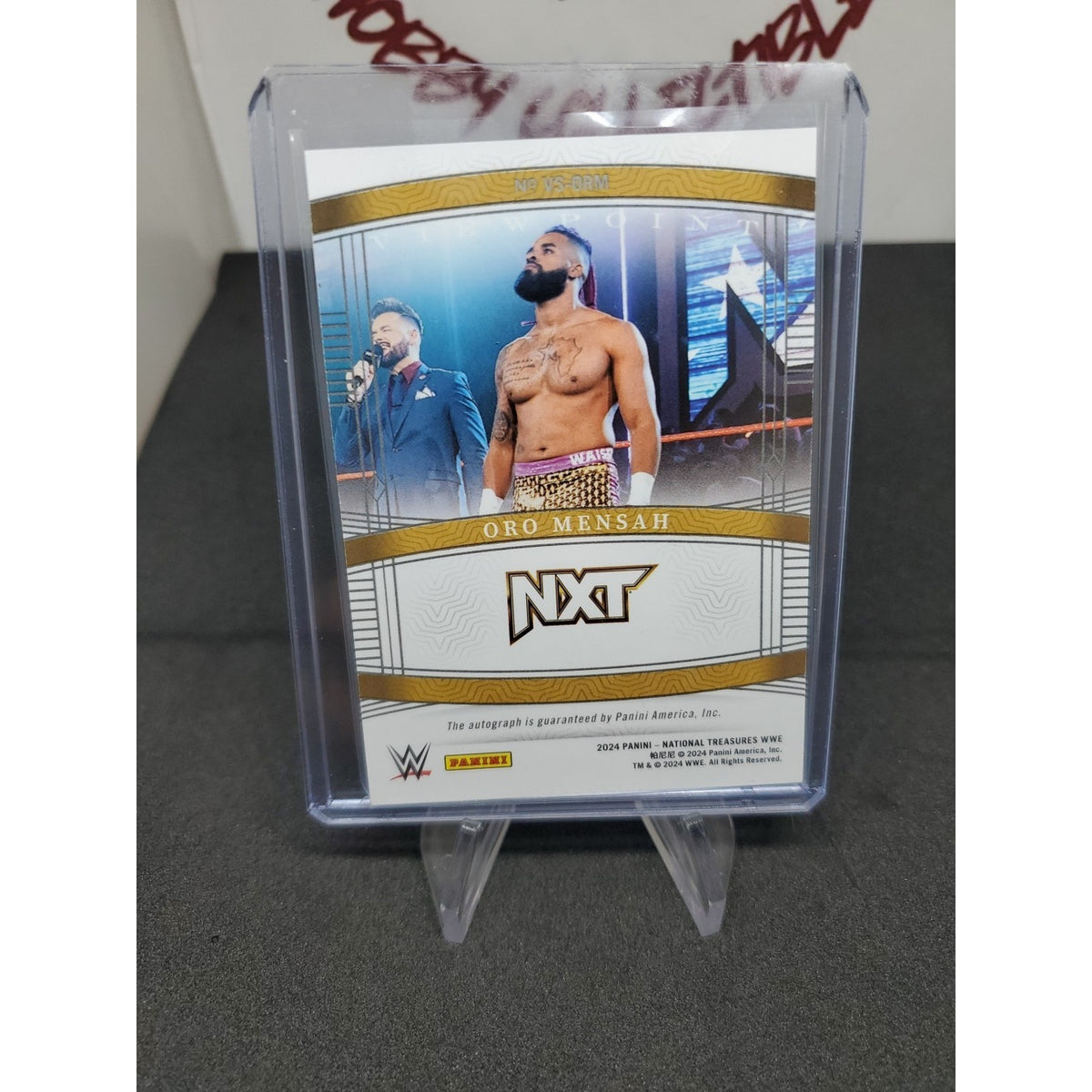 2024 Panini National Treasures WWE - ViewPoint Signatures Oro Mensah #VS-ORM /99