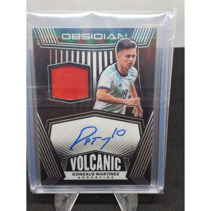 GONZALO MARTINEZ 2020-21 PANINI OBSIDIAN VOLCANIC Orange PATCH AUTO #D #/105