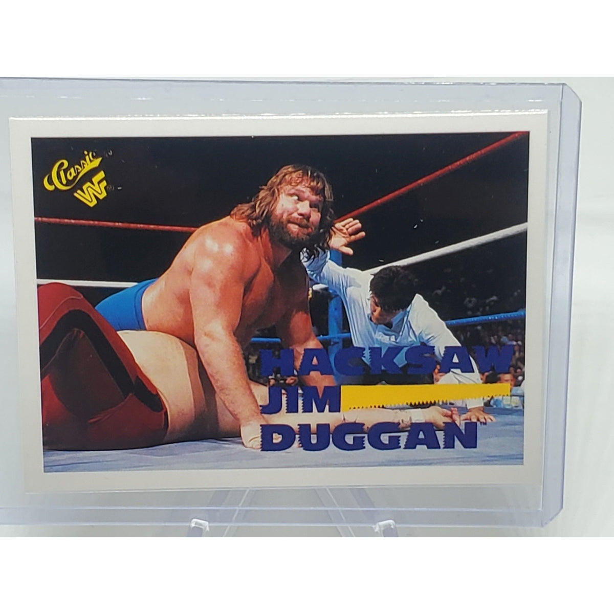Hacksaw Jim Duggan 1990 WWF Wrestling Classic Card #65