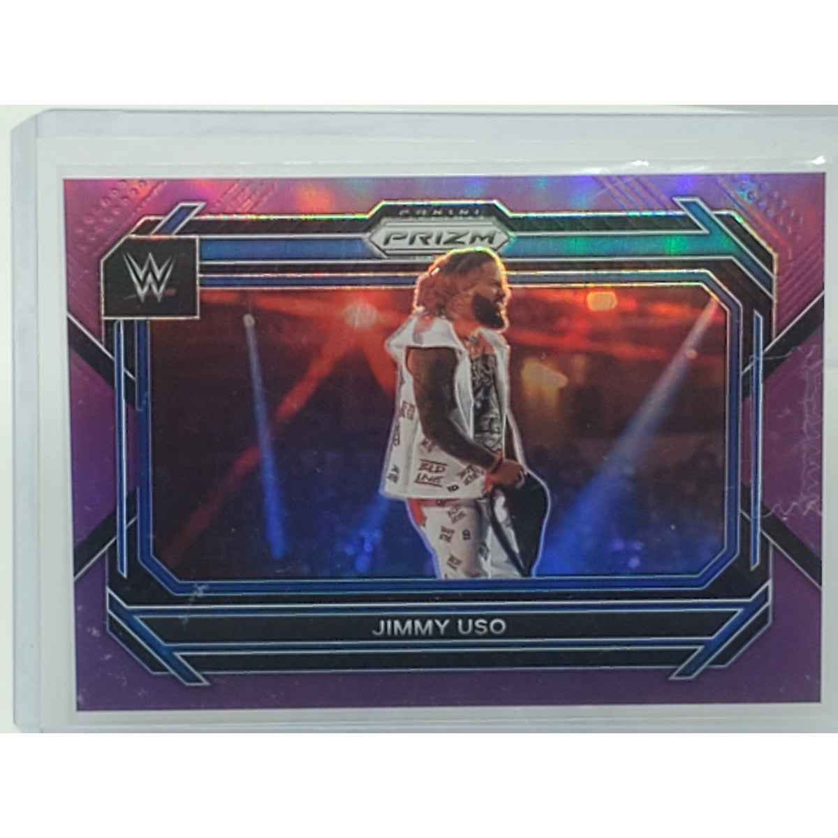 2023 Panini Prizm WWE - Jimmy Uso #24 Purple Prizm 36/149