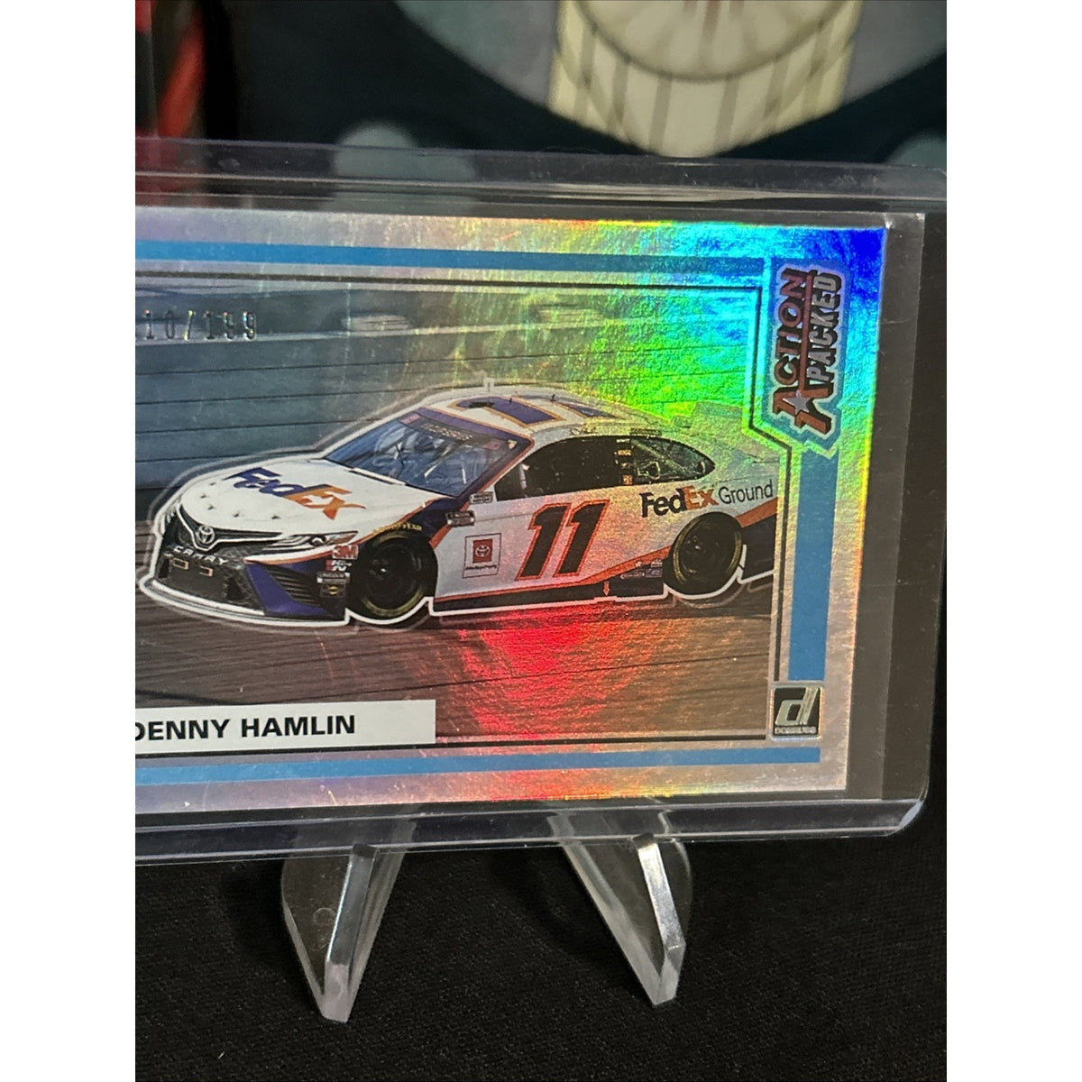 2021 Donruss Racing Action Packed #AP3 Denny Hamlin /199 - Pack Fresh New