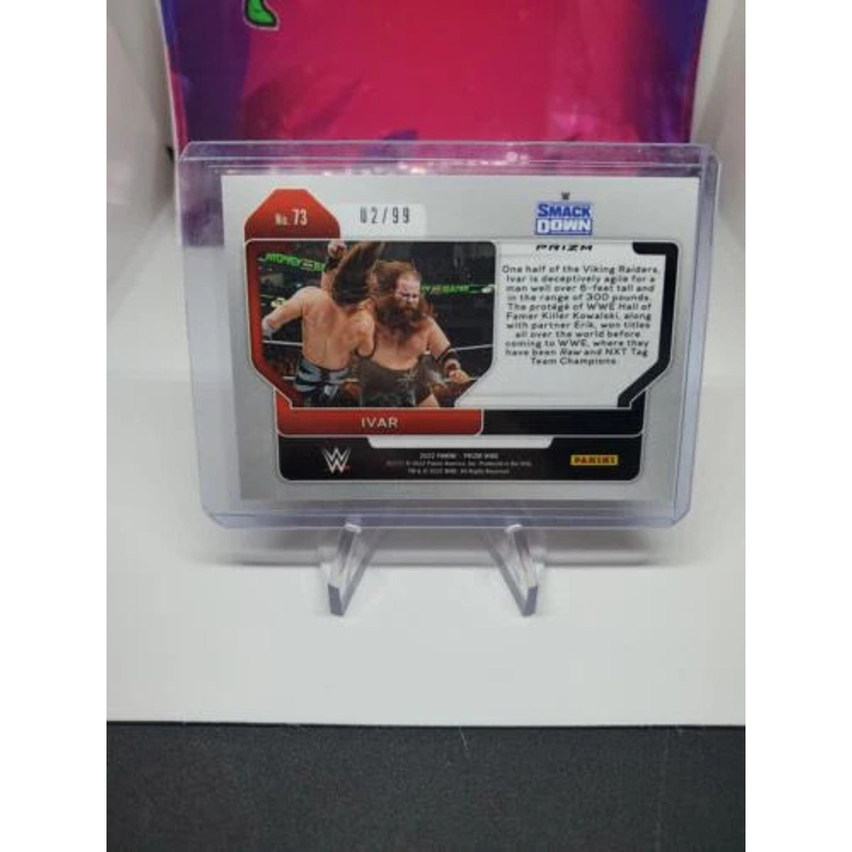 Ivar 2022 WWE Panini Prizm Orange #/99 Viking Raiders NXT Raw Smackdown