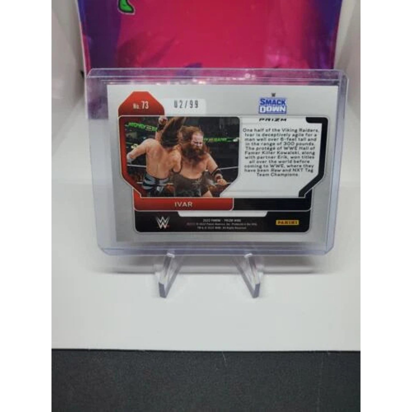 Ivar 2022 WWE Panini Prizm Orange #/99 Viking Raiders NXT Raw Smackdown