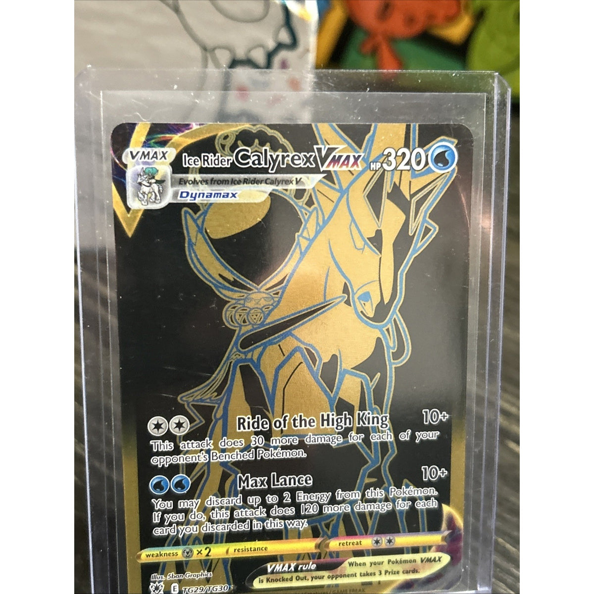 Pokémon TCG Ice Rider Calyrex VMAX - Astral Radiance TG29/TG30 - Pack Fresh New