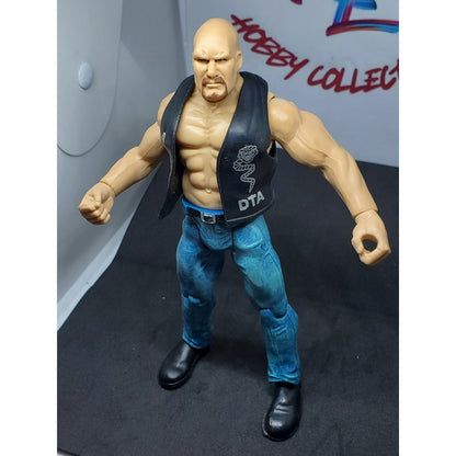 WWE Titan Tron Live Stone Cold Steve Austin Action Figure Blue Jeans 1999 Jakks