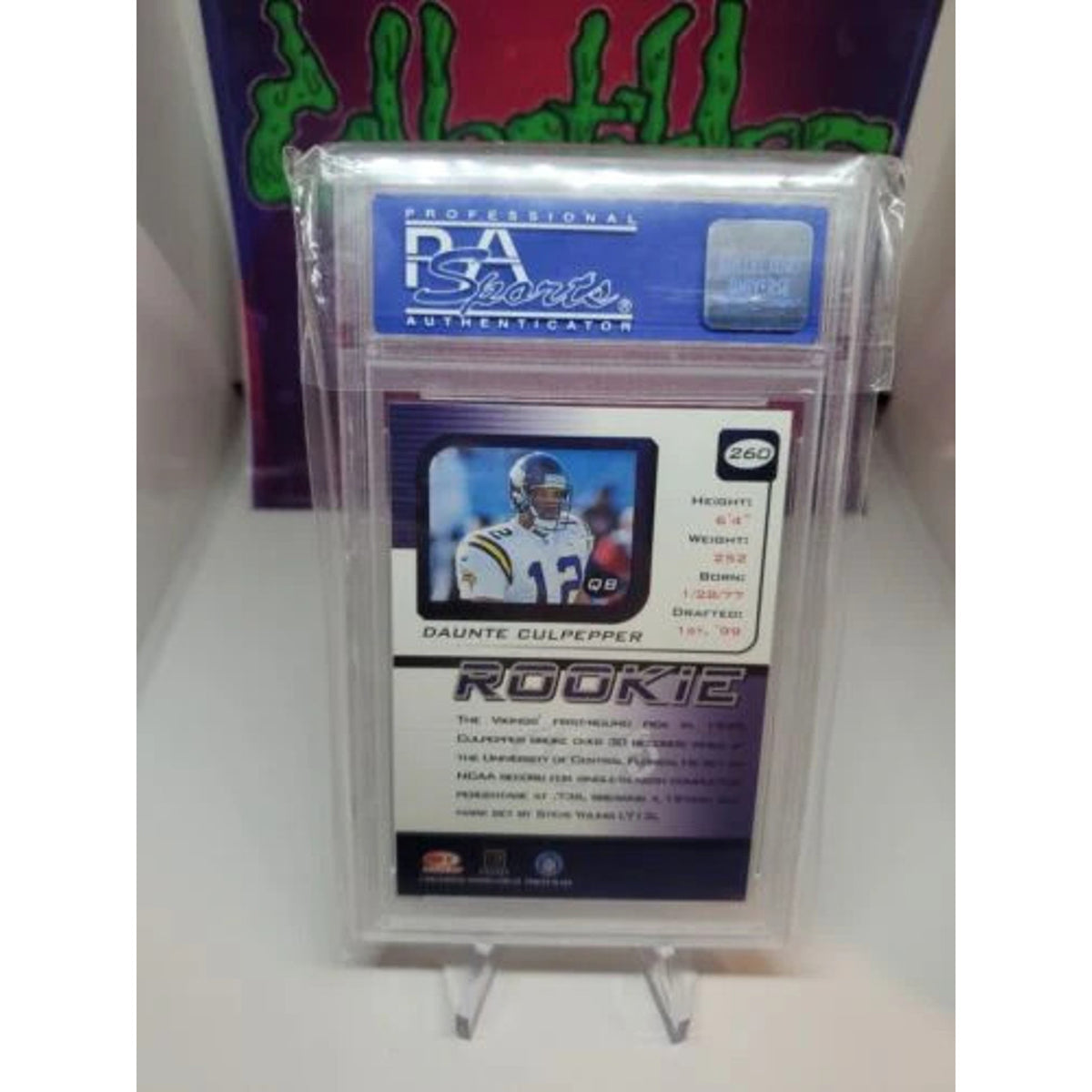 1999 Leaf Rookies &Stars Daunte Culpepper Rookie #260 Minnesota Vikings PSA