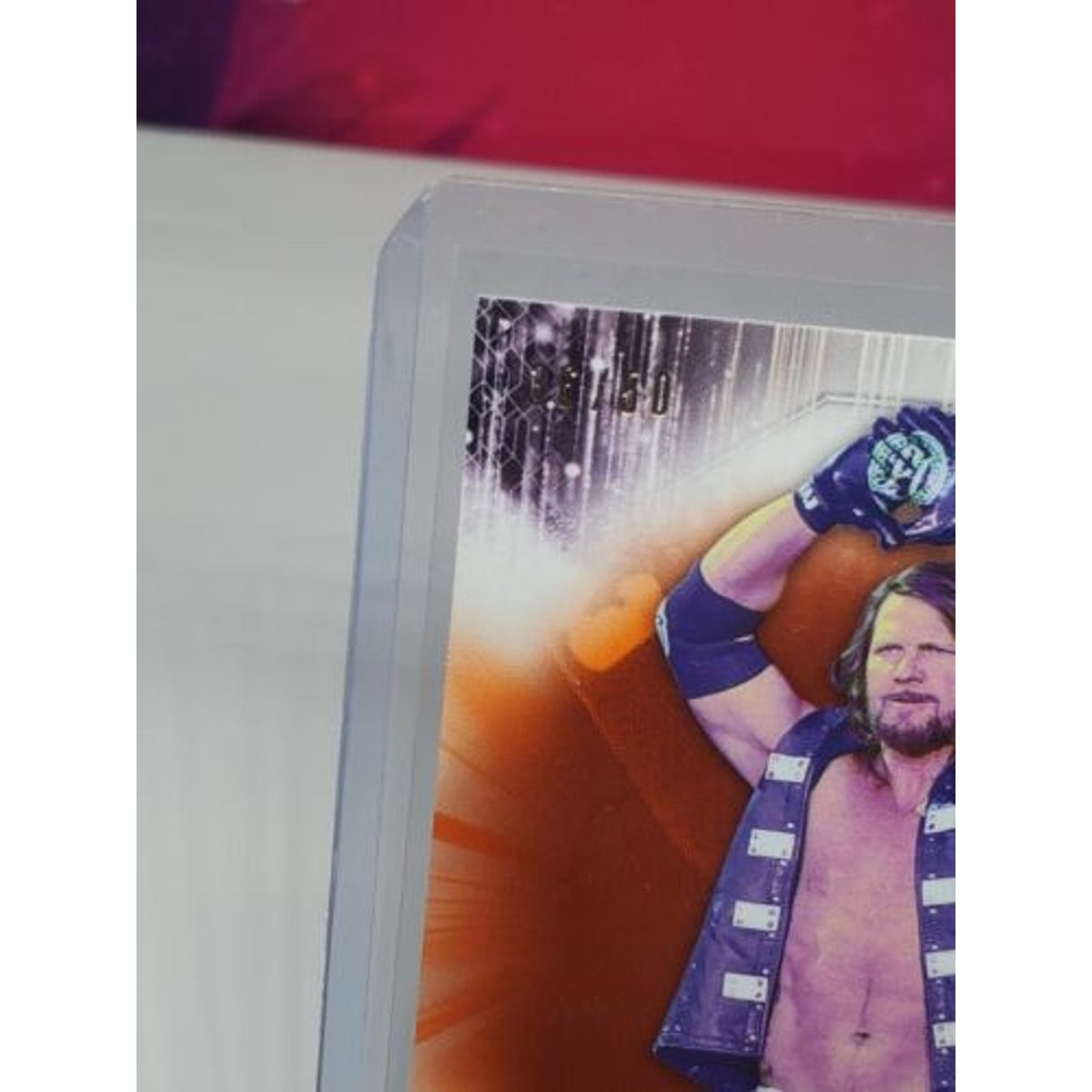 AJ STYLES 2021 TOPPS WWE ORANGE SP #/50 Fresh Pull