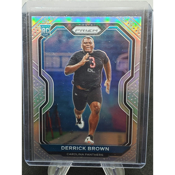 2020 Panini Prizm - Rookie Derrick Brown #365 Silver Prizm (RC)