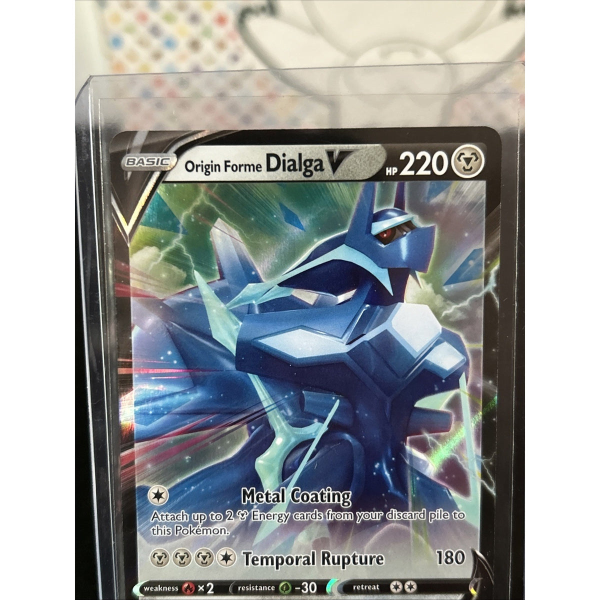 Pokemon Origin Forme Dialga V 113/189 Astral Radiance Sword & Shield ULTRA RARE