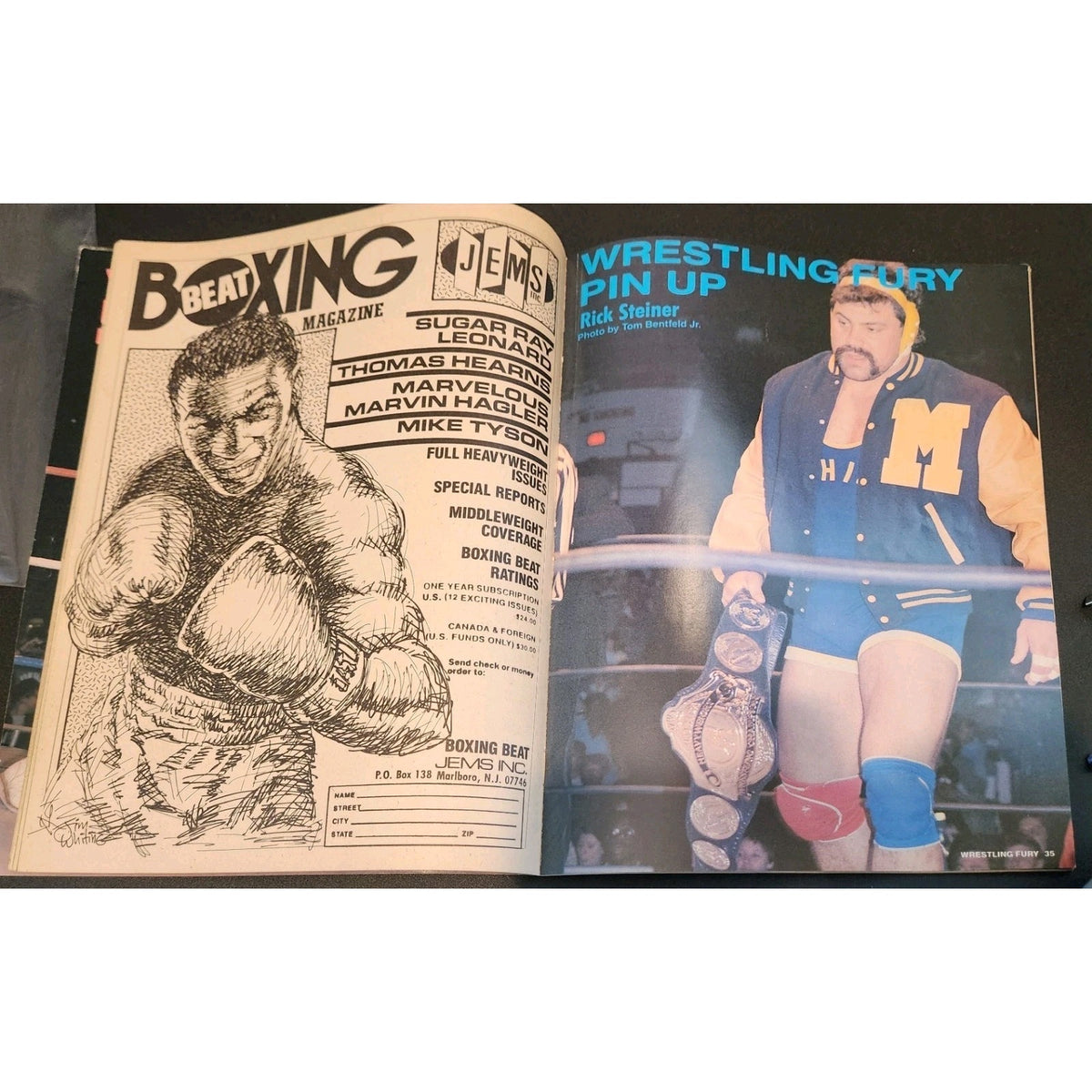 Wrestling Fury Magazine October 1988 Barry Windham and Bobby Eaton Cover