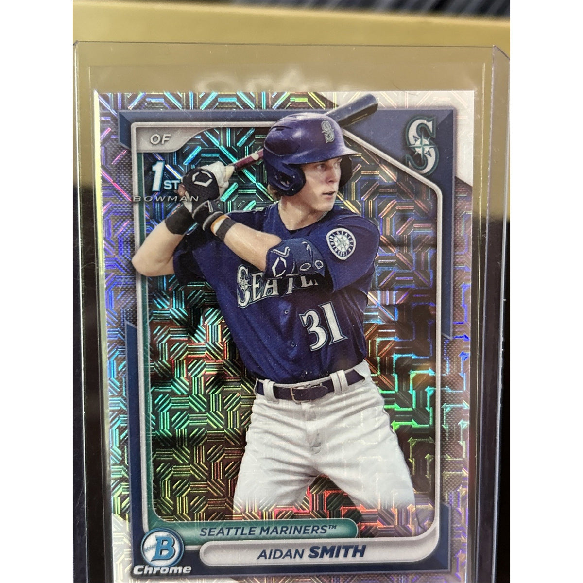 Aidan Smith 2024 Bowman Chrome Mega Box Mojo Refractor #BCP-45 / Pack Fresh New