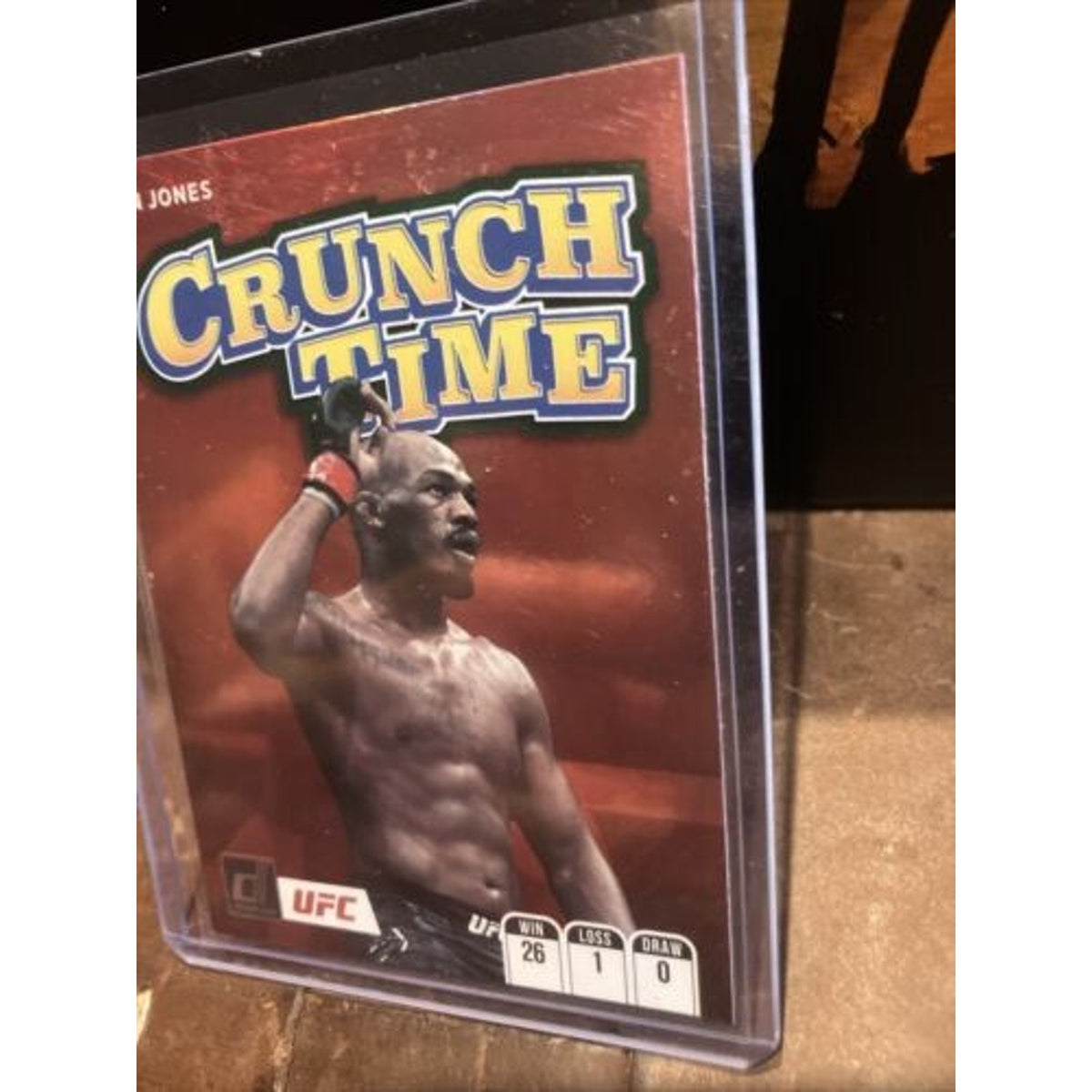 2022 Jon Jones Donruss UFC Crunch Time Green Flood Silver Holo SP #19 - Pack New