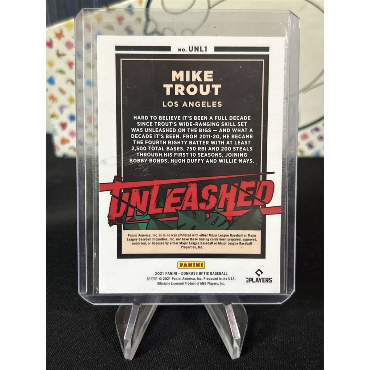 Mike Trout 2021 Donruss Optic Unleashed Silver Prizm #UNL1 - Pack Fresh New