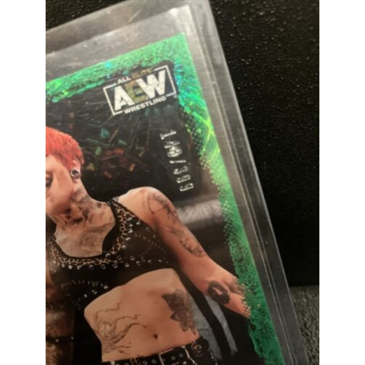 2022 Upper Deck AEW #29 Ruby Soho Green Pyro /399 Pack Fresh New Str8 2 Sleeve