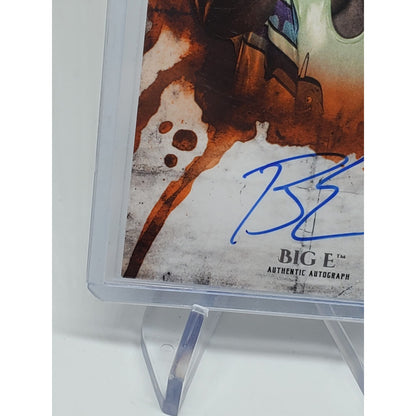 WWE Big E 2018 Topps Undisputed Orange On Card Autograph /99