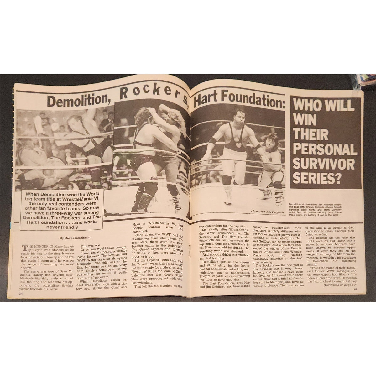 Sports Review Wrestling Magazine August 1990 Ultimate Warrior Cover NWA WWF