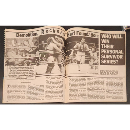 Sports Review Wrestling Magazine August 1990 Ultimate Warrior Cover NWA WWF