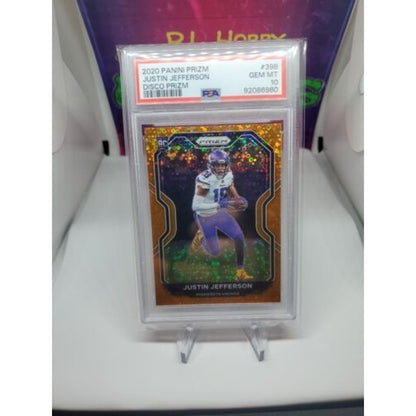 2020 NFL Prizm- Justin Jefferson #398 RC Disco SP - PSA 10 Gem Mint