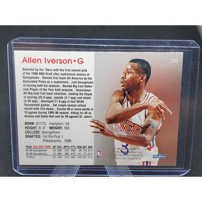1996-97 NBA Hoops - Rookies Allen Iverson #295 (RC)