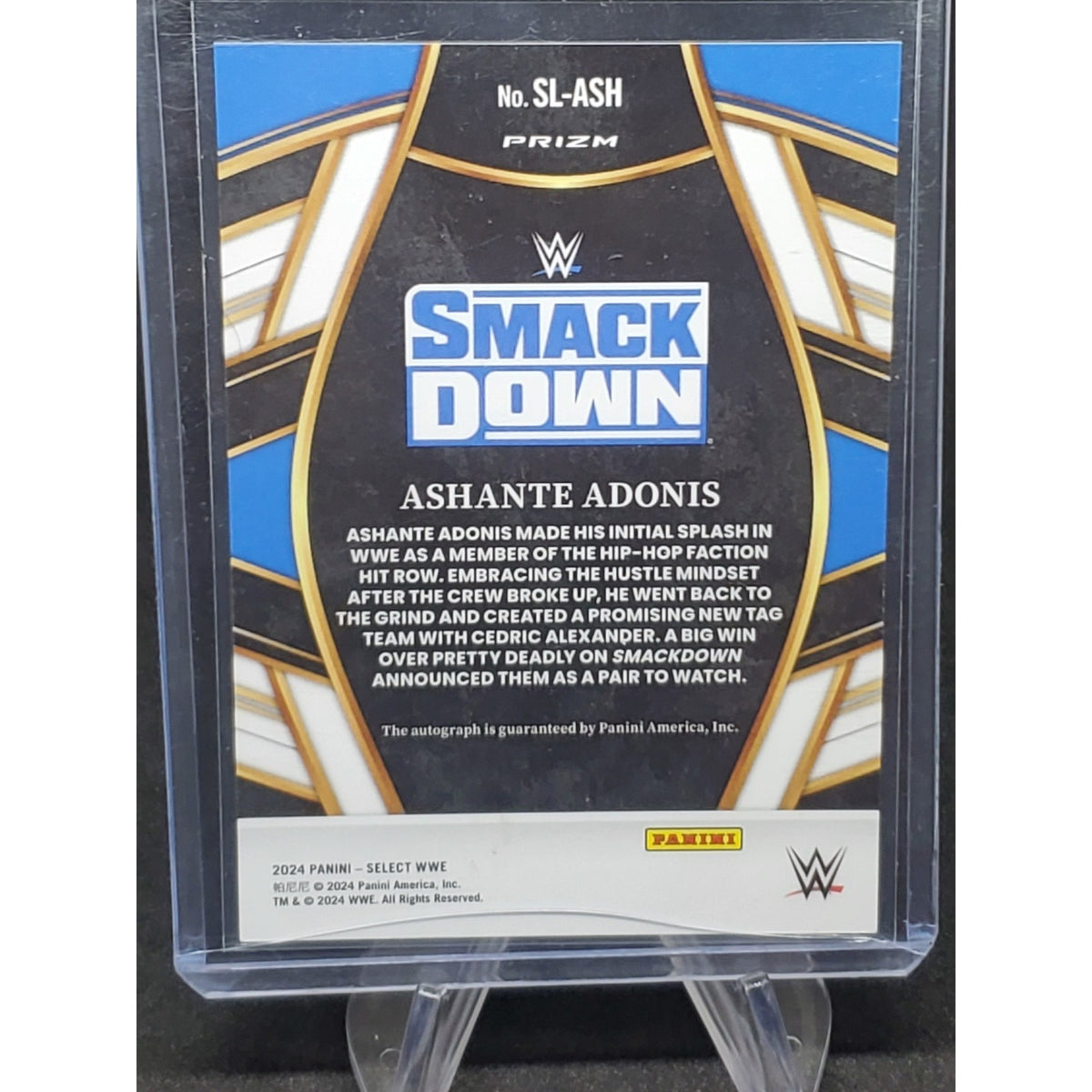 2024 Panini Select WWE Ashante Adonis Signature Selections Auto 7M