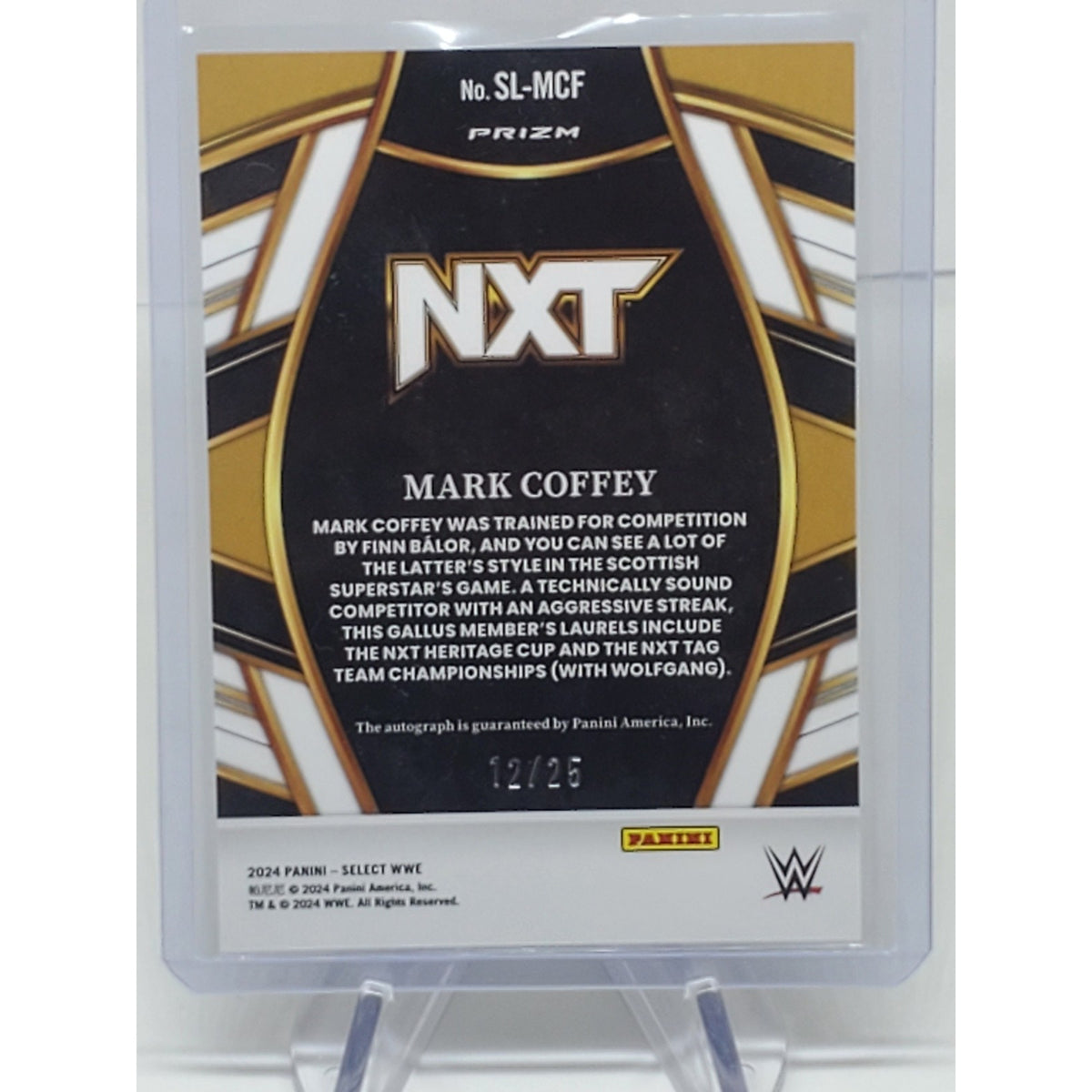 Mark Coffey 2024 Panini WWE Tie Dye Prizm Auto 2/25